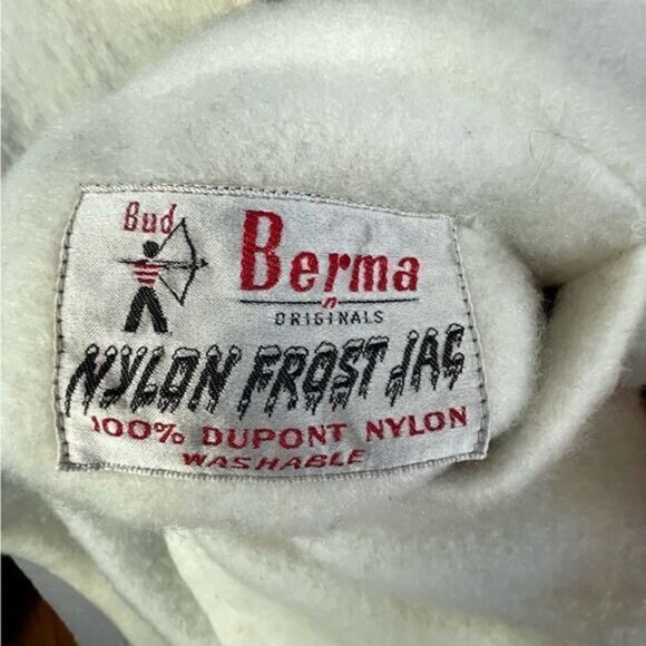 BUD BERMA MENS VINTAGE BROWN FLIGHT JACKET SIZE 40 REVERSIBLE - Picture 5 of 11